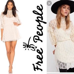 Free people Bittersweet mini dress is natural
